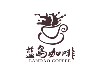 林思源的藍島咖啡logo設計