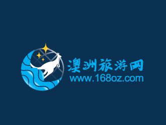 黃安悅的www.168oz.com  澳洲旅游網(wǎng)logo設(shè)計(jì)