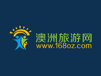 林思源的www.168oz.com  澳洲旅游網(wǎng)logo設(shè)計(jì)