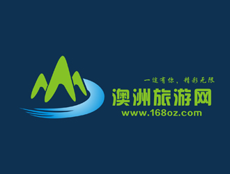 李泉輝的www.168oz.com  澳洲旅游網(wǎng)logo設(shè)計