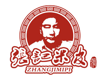 李泉輝的張氏米皮  上海張氏餐飲管理有限公司logo設(shè)計(jì)