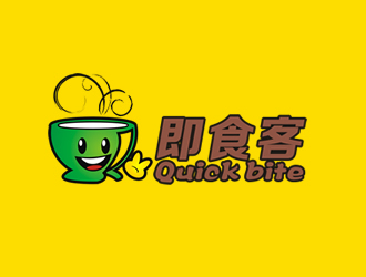 廖燕峰的Quick bite 即食客logo設(shè)計