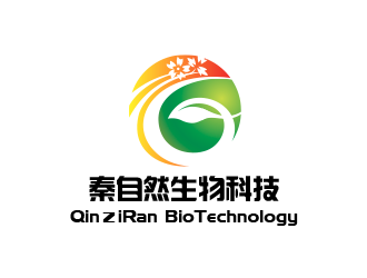 黃安悅的秦自然生物科技 QinＺiRan BioTechnologylogo設(shè)計