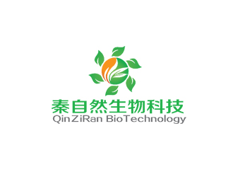 秦曉東的秦自然生物科技 QinＺiRan BioTechnologylogo設(shè)計