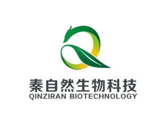 曾翼的秦自然生物科技 QinＺiRan BioTechnologylogo設(shè)計(jì)