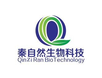 林思源的秦自然生物科技 QinＺiRan BioTechnologylogo設(shè)計