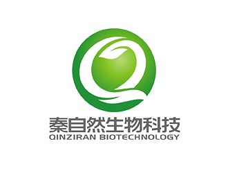 王云飛的秦自然生物科技 QinＺiRan BioTechnologylogo設(shè)計(jì)