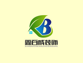 郭慶忠的鑫百成裝飾logo設計