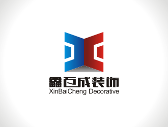 陳波的鑫百成裝飾logo設計