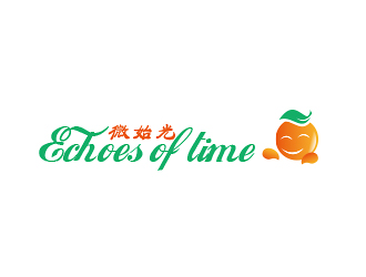 孫紅印的微時光果汁飲料店logo設計