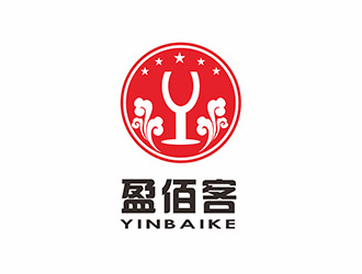 AR科技核心～雪狐設計的盈佰客酒業(yè)logo設計