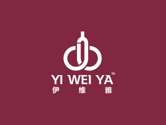 楊勇的伊維雅紅酒酒具logo設(shè)計