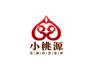 陳曉濱的小桃源  足道養(yǎng)生會所logo設(shè)計