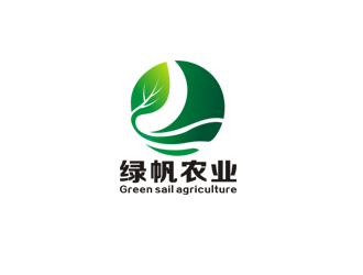 盛銘的綠帆生態(tài)logo設計