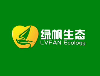 何錦江的綠帆生態(tài)logo設計