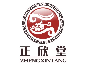 張軍代的正欣堂茶莊logo設計