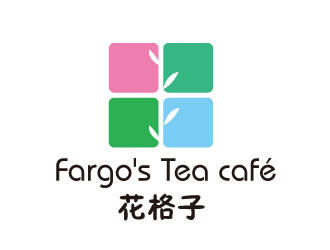 陳程的花格子Fargo's（Tea café）甜品店logo設計