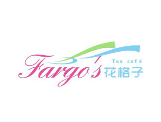 楊占斌的花格子Fargo's（Tea café）甜品店logo設計