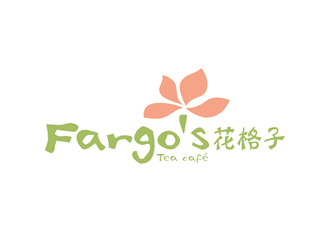 譚家強的花格子Fargo's（Tea café）甜品店logo設計