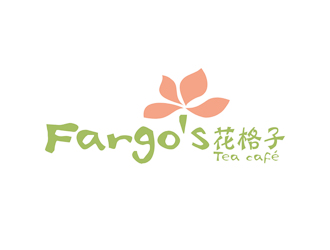 譚家強的花格子Fargo's（Tea café）甜品店logo設計