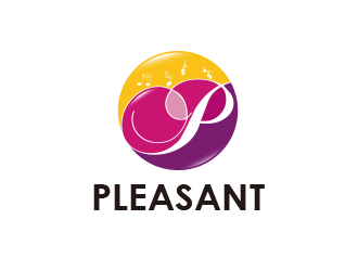 黃安悅的pleasant 吉它 小提琴 樂器 英文字體logo設計logo設計