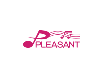 陳波的pleasant 吉它 小提琴 樂器 英文字體logo設計logo設計