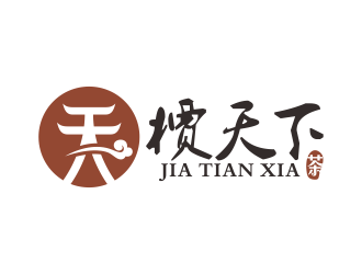 林思源的槚天下茶館茶莊logo設(shè)計