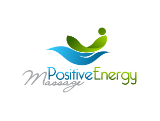 曉熹的positive energy massage （正能量按摩）logo設(shè)計(jì)