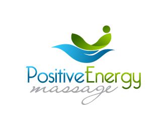 曉熹的positive energy massage （正能量按摩）logo設(shè)計(jì)