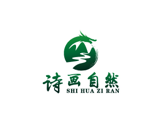 周金進(jìn)的詩(shī)畫(huà)自然logo設(shè)計(jì)