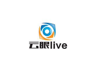 秦曉東的云眼live高科技logologo設(shè)計