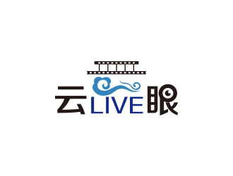 黃安悅的云眼live高科技logologo設(shè)計