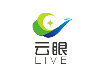 楊占斌的云眼live高科技logologo設(shè)計