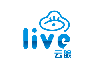 黃俊的云眼live高科技logologo設(shè)計