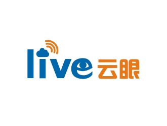 曾翼的云眼live高科技logologo設(shè)計