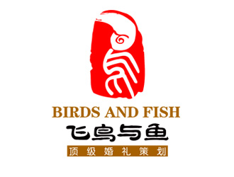 鄒小考的飛鳥和魚logo設(shè)計