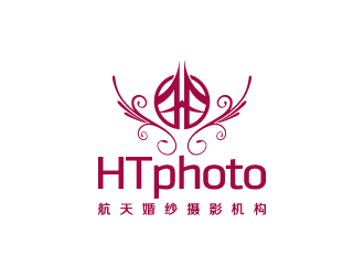 陳兆松的航天婚紗攝影機構/HTphotologo設計