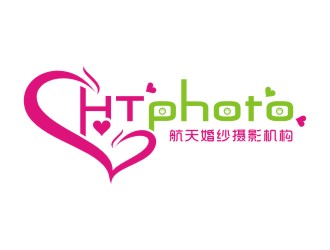 李泉輝的航天婚紗攝影機構/HTphotologo設計