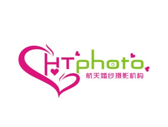 李泉輝的航天婚紗攝影機構/HTphotologo設計