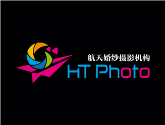 張曉明的航天婚紗攝影機構/HTphotologo設計