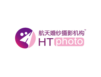 楊勇的航天婚紗攝影機構/HTphotologo設計