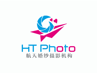 張曉明的航天婚紗攝影機構/HTphotologo設計