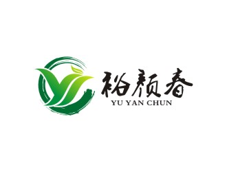 李泉輝的裕顏春茶社茶館logo設(shè)計