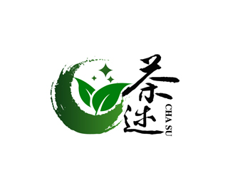 秦曉東的茶述茶館茶社logo設(shè)計