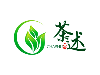 譚家強的茶述茶館茶社logo設(shè)計