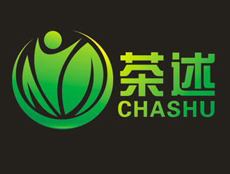 李正東的茶述茶館茶社logo設(shè)計