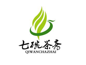 潘樂的七碗茶齋茶館logo設計