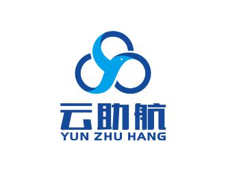 何嘉健的云助航 云朵logologo設(shè)計