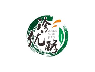 何嘉健的珍優(yōu)酵果汁飲料品牌logologo設(shè)計