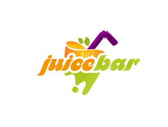 秦曉東的juice bar果汁甜品logologo設(shè)計